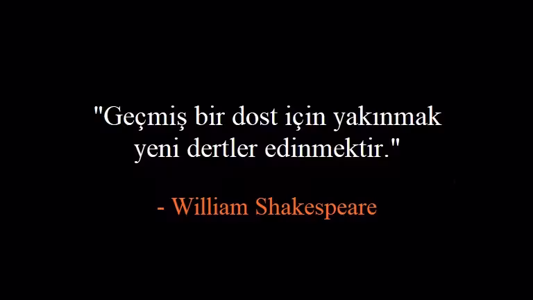 William Shakespeare Sözleri