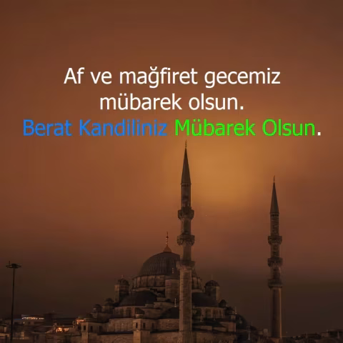 Berat Kandili mesajları