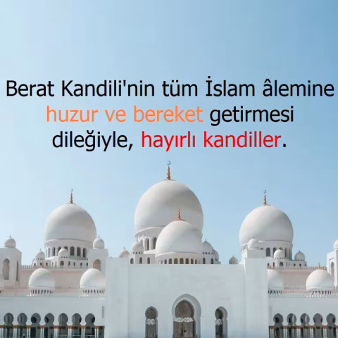 Berat Kandili mesajları