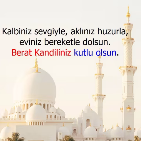 Berat Kandili mesajları