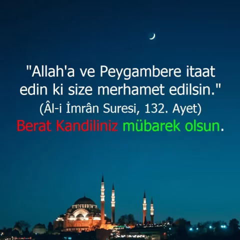 Berat Kandili mesajları