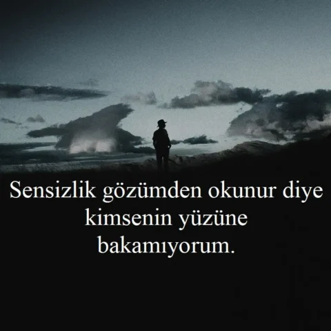 "Sensizlik gözümden okunur diye kimsenin yüzüne bakamıyorum."