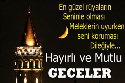 iyi geceler mesajları facebook