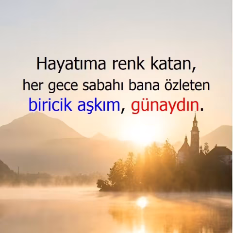 Günaydın mesajları