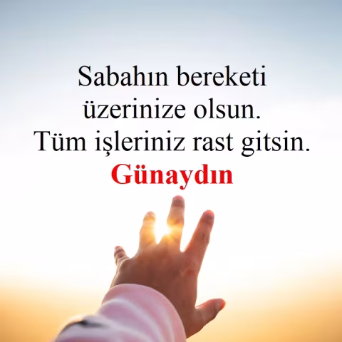 Günaydın mesajları