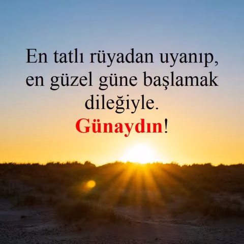 Günaydın mesajları
