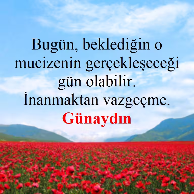 Günaydın mesajları
