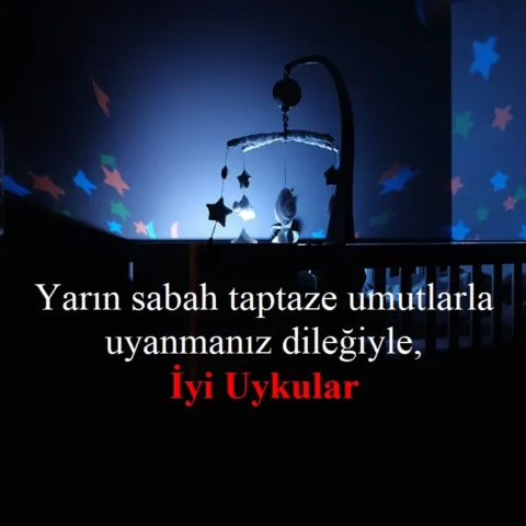 Yarın sabah taptaze umutlarla uyanmanız dileğiyle, iyi uykular.