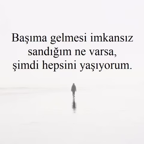 WhatsApp ve Instagram İçin Enteresan Biyografi Sözleri Başıma gelmesi imkansız sandığım ne varsa, şimdi hepsini yaşıyorum.