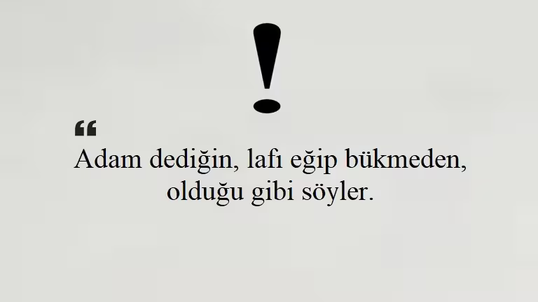 Adam Gibi Sözler