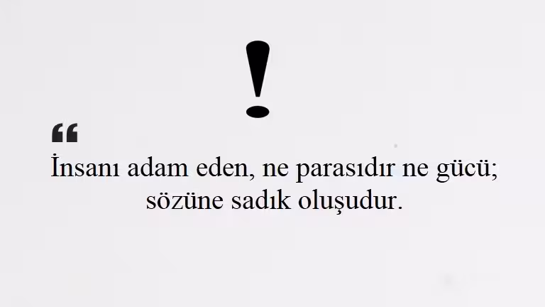 Adam Gibi Sözler