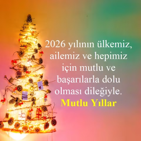"2026 yılının ülkemiz, ailemiz ve hepimiz için mutlu ve başarılarla dolu olması dileğiyle."