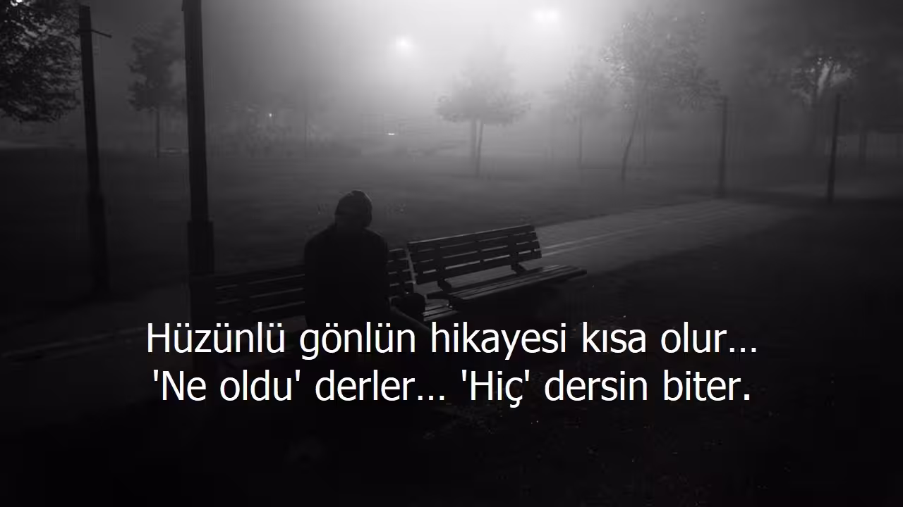 Hüzünlü sözler