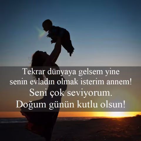 Anneye doğum günü mesajı