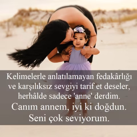 Anneye doğum günü mesajı