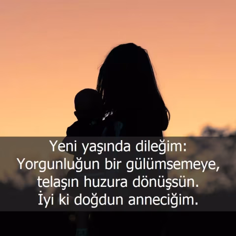 Anneye doğum günü mesajı