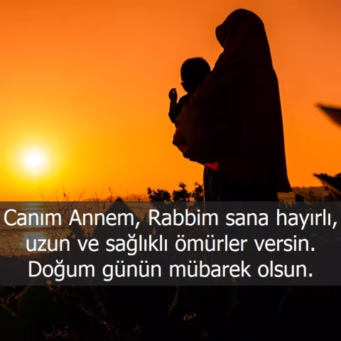 Anneye doğum günü mesajı