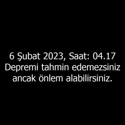 Depremi tahmin edemezsiniz ancak önlem alabilirsiniz.