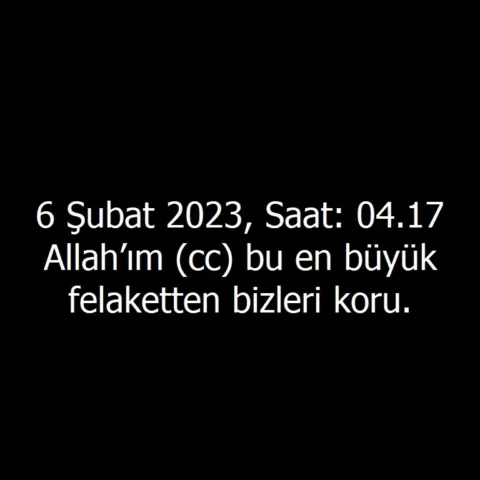 Allah’ım (cc) bu en büyük felaketten bizleri koru.
