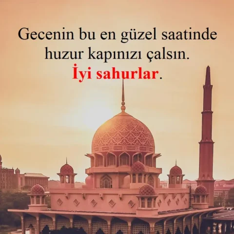 Gecenin bu en güzel saatinde huzur kapınızı çalsın. İyi sahurlar.